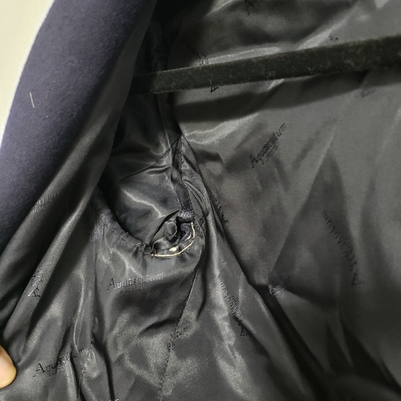 AQUASCUTUM LONDON Navy 100% Pure Virgin Wool Blazer - Picture 10 of 12
